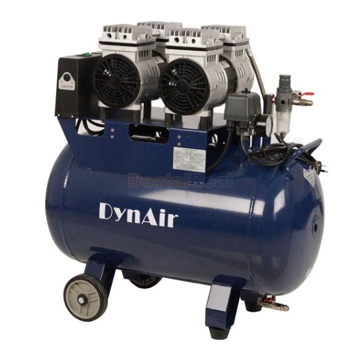 Dynamic DA7002 1.5KW/2HP Dental Oil Free Quiet Air Compressor 50L Tank